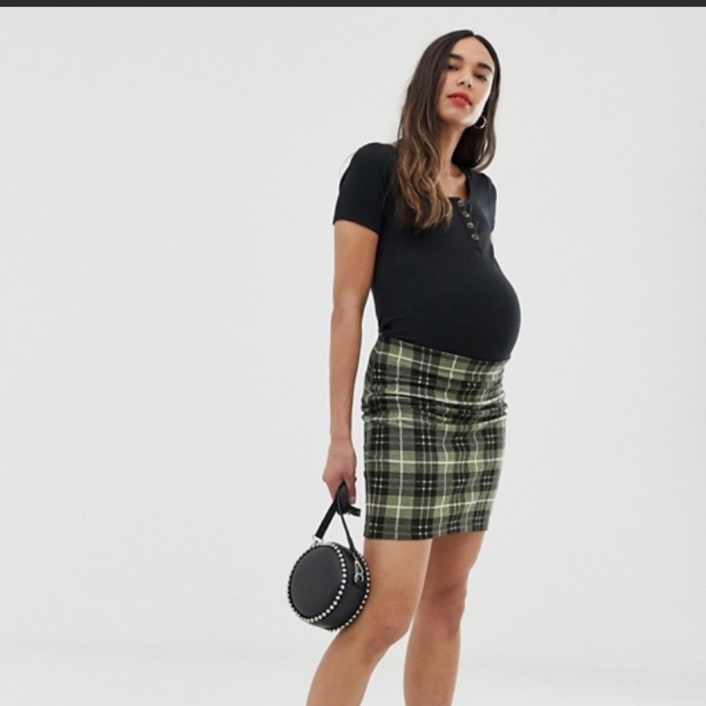 Maternity tube mini skirt ASOS size 10